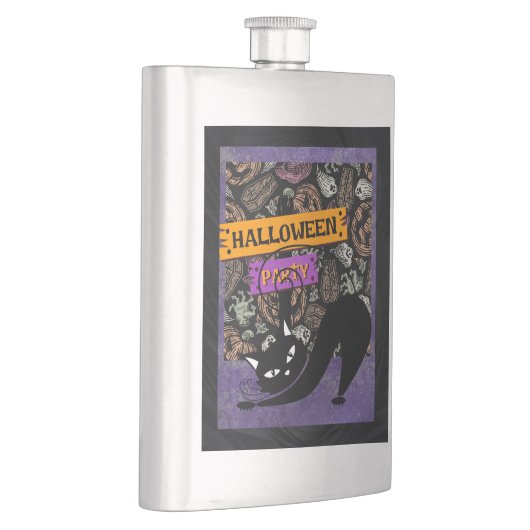 Halloween Party and Black Cat フラスク (右)