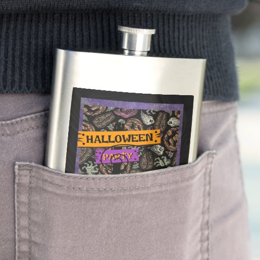 Halloween Party and Black Cat フラスク (インサイチュ)