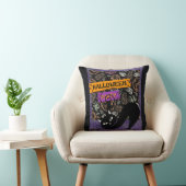 Halloween Party and Black Cat , Throw Pillow クッション (椅子)