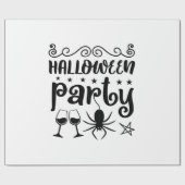 Halloween Party Birthday ラッピングペーパー (フラット)