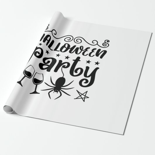 Halloween Party Birthday ラッピングペーパー (アンロールド)