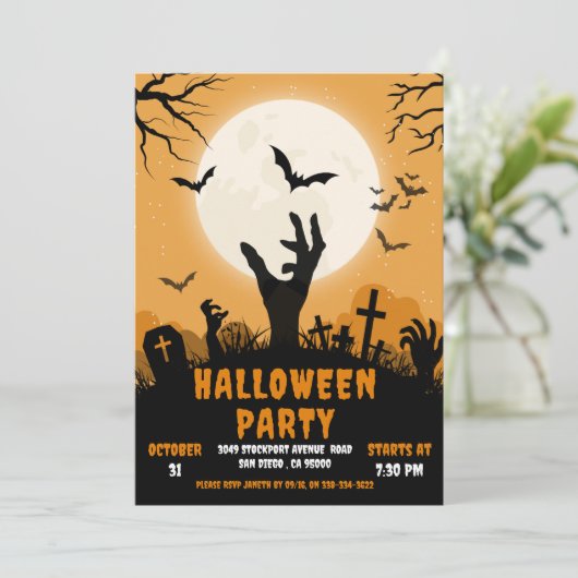 Halloween Party Cementary 招待状 (スタンド正面)