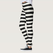 Halloween Party Costume Convict Stripe Leggings レギンス (左)