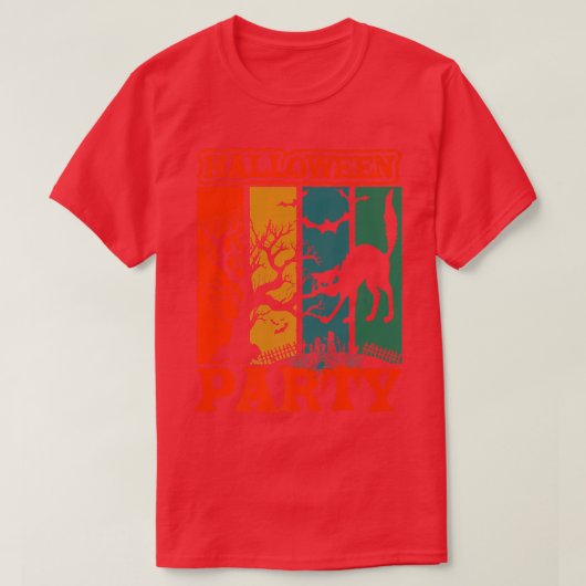 Halloween Party Funny Scary Haunted Forest Design  Tシャツ (デザイン正面)