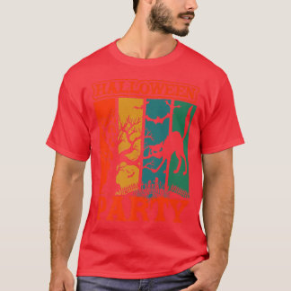 Halloween Party Funny Scary Haunted Forest Design  Tシャツ