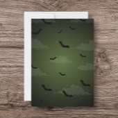 Halloween Party Green And Black Illustrative サンキューカード