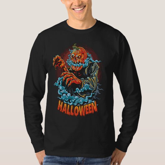 Halloween  Party Happy Pumpkin Graphic Plus Size Tシャツ (正面)