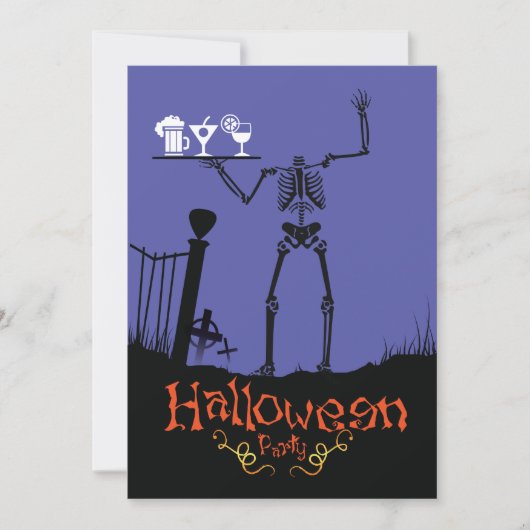Halloween Party invitación Drinks 招待状 (正面)