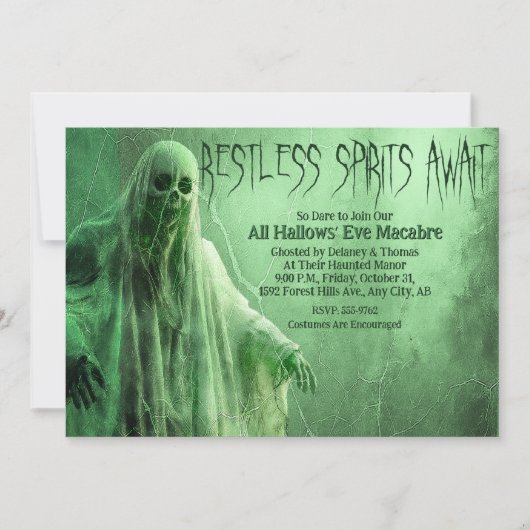 Halloween Party Invitation 招待状 (正面)