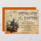 Halloween Party Invitation 招待状 (正面/裏面)