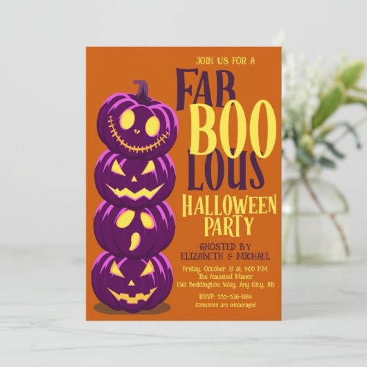 Halloween Party Invitation 招待状 (スタンド正面)