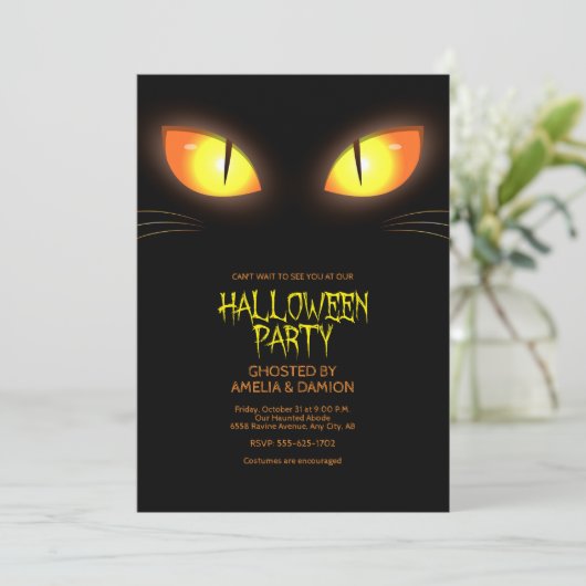 Halloween Party Invitation 招待状 (スタンド正面)