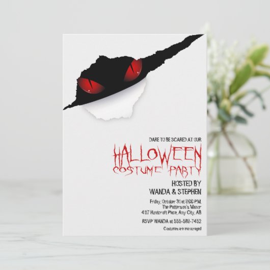 Halloween Party Invitation 招待状 (スタンド正面)