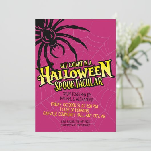 Halloween Party Invitation 招待状 (スタンド正面)