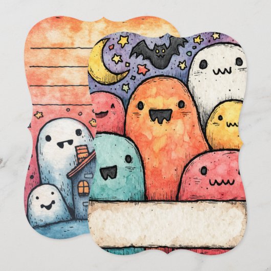 Halloween Party Invitation 2025 招待状 (正面/裏面)