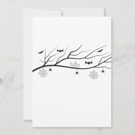 Halloween party invitation card 招待状 (裏面)