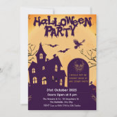Halloween Party Invitation – Haunted House 招待状 (正面)