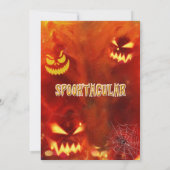 Halloween Party invitation Spooktacular design 招待状 (裏面)