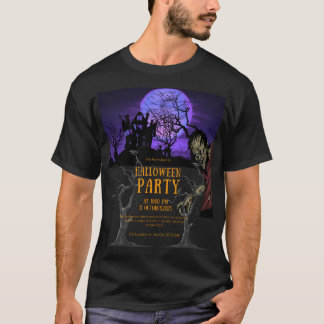 Halloween party invitation tシャツ