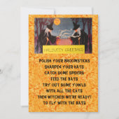 Halloween party invitation - witches  (正面)