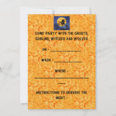 Halloween party invitation - witches  (裏面)