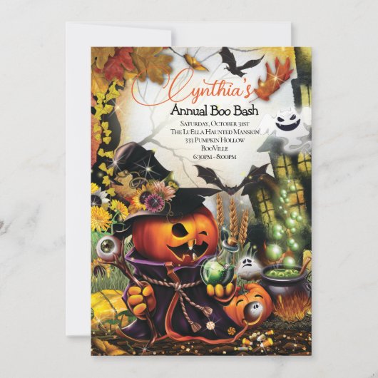 HALLOWEEN PARTY INVITATIONS 招待状 (正面)