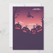 Halloween Party Invite Ghosts Pumpkins Wicthes 招待状 (裏面)