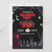 Halloween Party Let's Get Spooky  招待状 (正面)