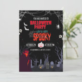 Halloween Party Let's Get Spooky  招待状 (スタンド正面)