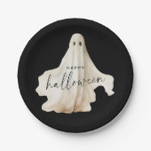 Halloween Party Paper Plate Ghost Adult Spooky ペーパープレート (正面)