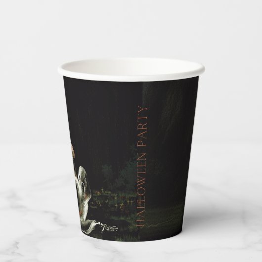 Halloween Party Pappbecher mit Geisterpferd 紙コップ (裏面)