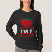 Halloween  Party Pretend Tomato Graphic Plus Size Tシャツ (正面)