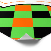 halloween party sign create your own ポスター (角)