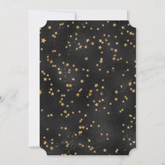Halloween Party Stars Pattern 招待状 (裏面)
