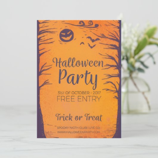 Halloween Party Trick or Treat Invitations 招待状 (スタンド正面)
