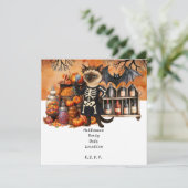 Halloween Party with Cats and Cakes 招待状 (スタンド正面)