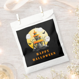 Halloween Party with Haunted House and Ghosts フェイバーバッグ
