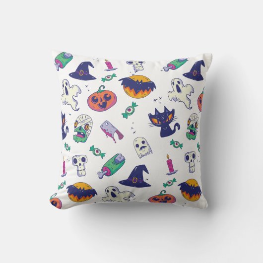 Halloween pattern decoration クッション (正面)