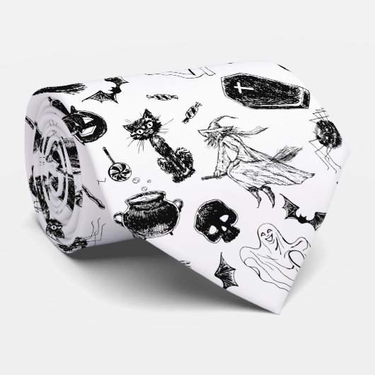Halloween pattern design ネクタイ (ロール)