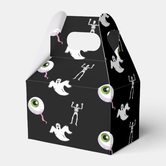 Halloween pattern on black フェイバーボックス (裏面サイド)