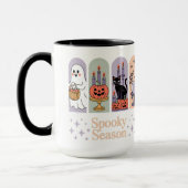 Halloween Pattern Spooky Season マグカップ (左)