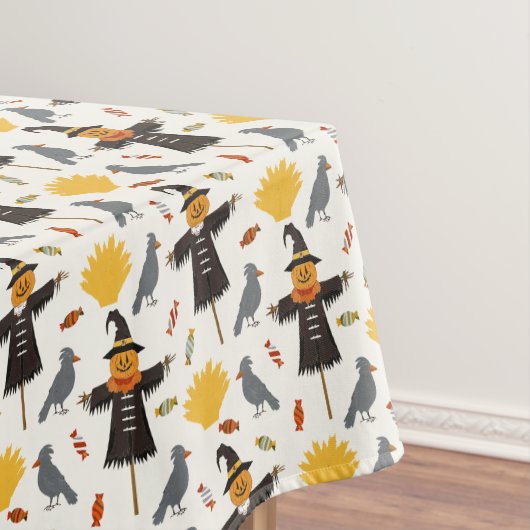Halloween Patttern Scary Corn Field Characters テーブルクロス (インサイチュ)