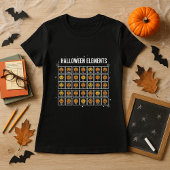 Halloween Periodic Table of Pumpkins Chemistry  Tシャツ