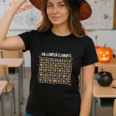 Halloween Periodic Table of Pumpkins Chemistry  Tシャツ