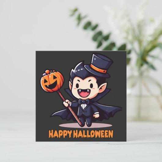 Halloween - Petit vampire enfantin 招待状 (スタンド正面)