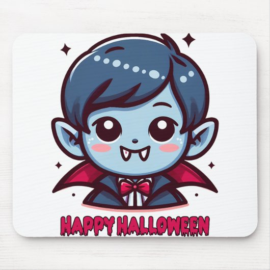 Halloween - Petit vampire mignon マウスパッド (正面)