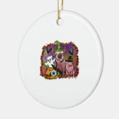 Halloween Pigs セラミックオーナメント (左)