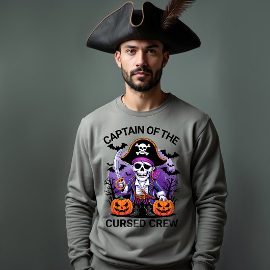 Halloween Pirate Captain of the Cursed Crew スウェットシャツ