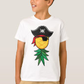 Halloween Pirate Upside Down Pineapple Swingers Li Tシャツ (正面)