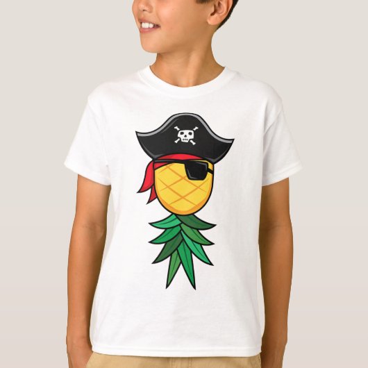 Halloween Pirate Upside Down Pineapple Swingers Li Tシャツ (正面)